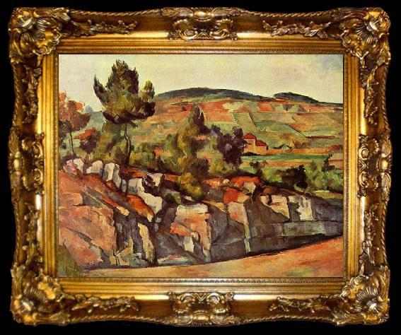 framed  Paul Cezanne Berge in der Provence, ta009-2
